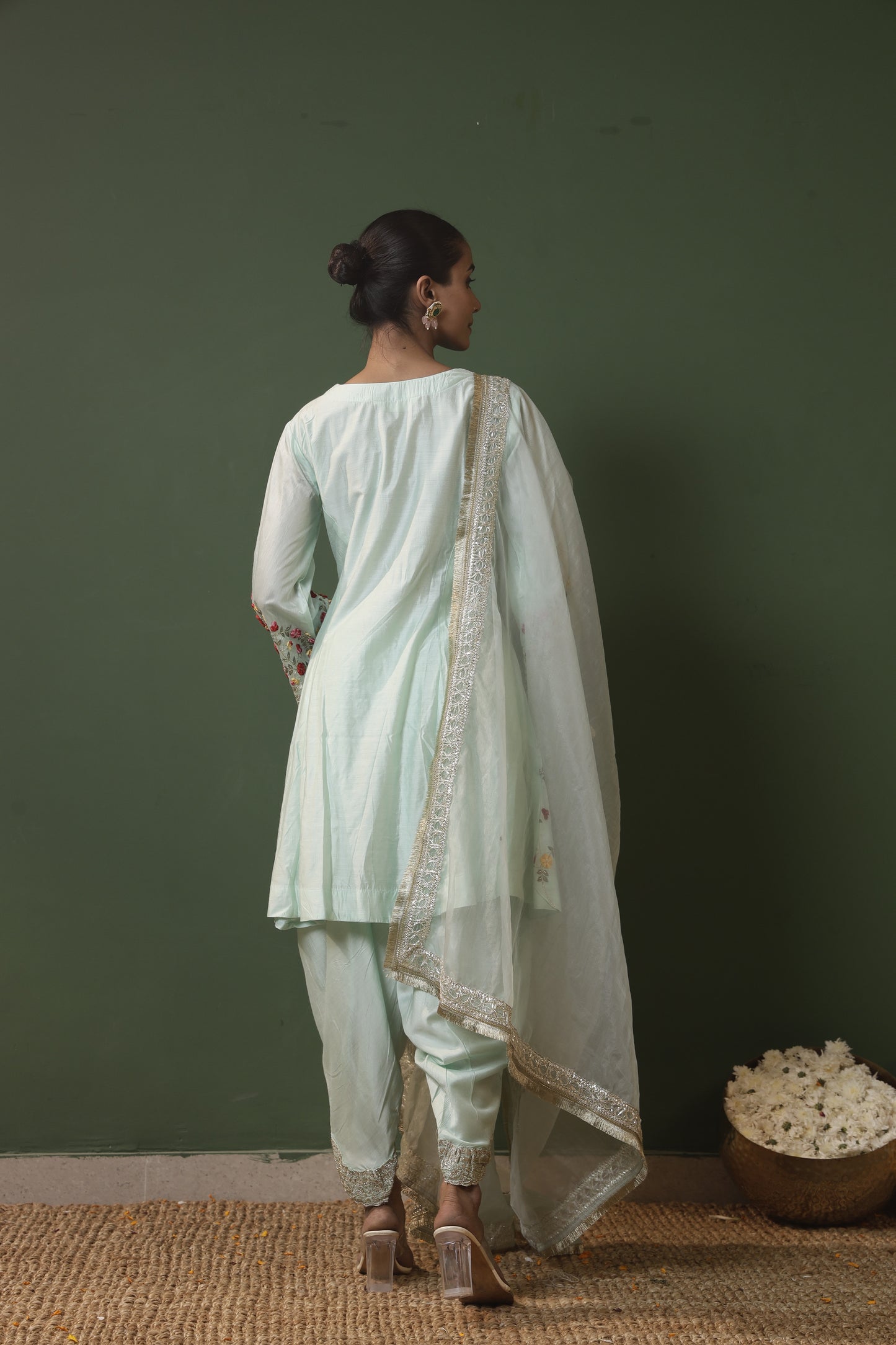 Pista Ethnic Anarkali set