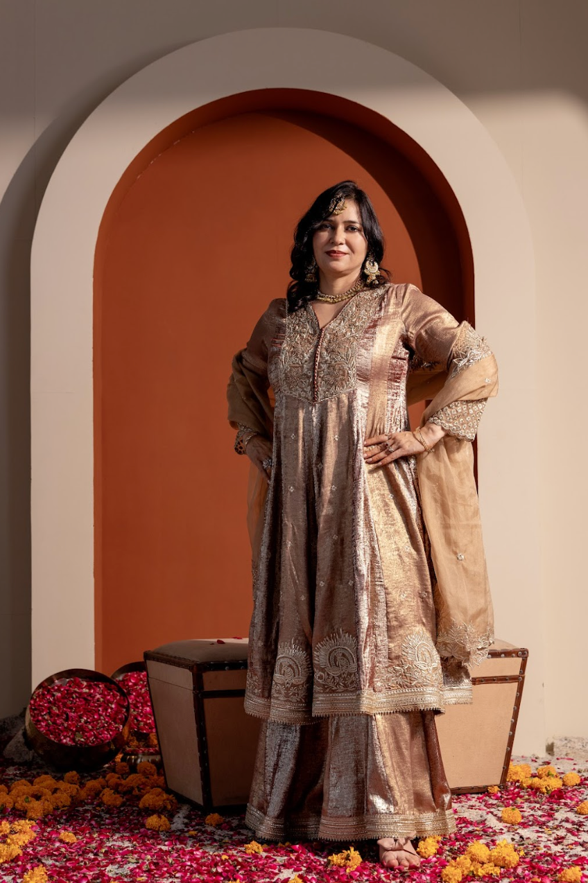 Embroidered Viscose Kurta Set