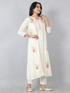 Multi embroidery jacket style kurta set