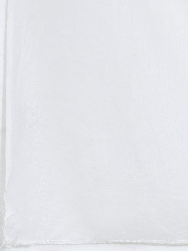 White Floral Embroidered Kurta Set