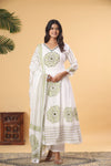 Block Print Anarkali Suit Set