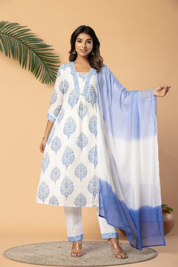 Premium Block Print Kurta Set