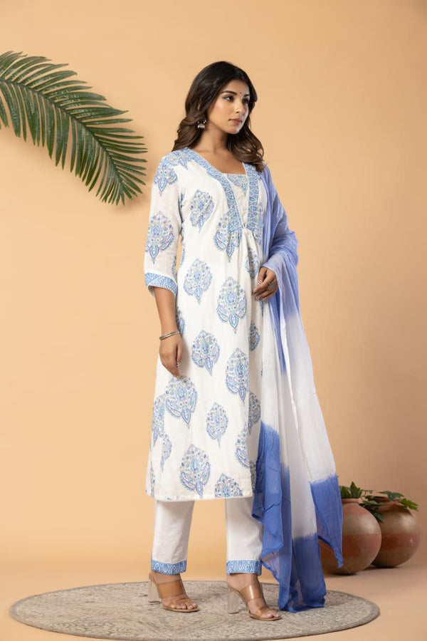 Premium Block Print Kurta Set
