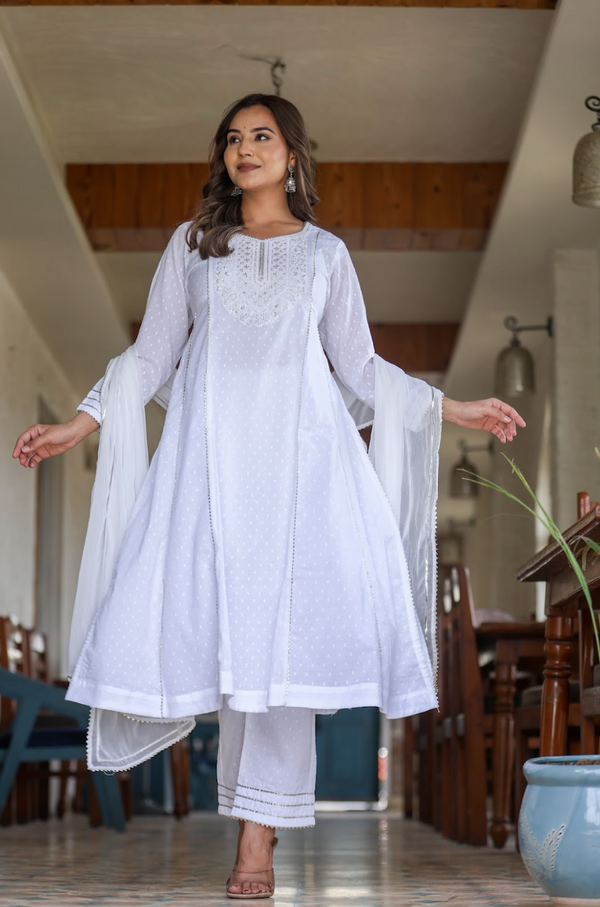 White Multi-Print Rayon Top