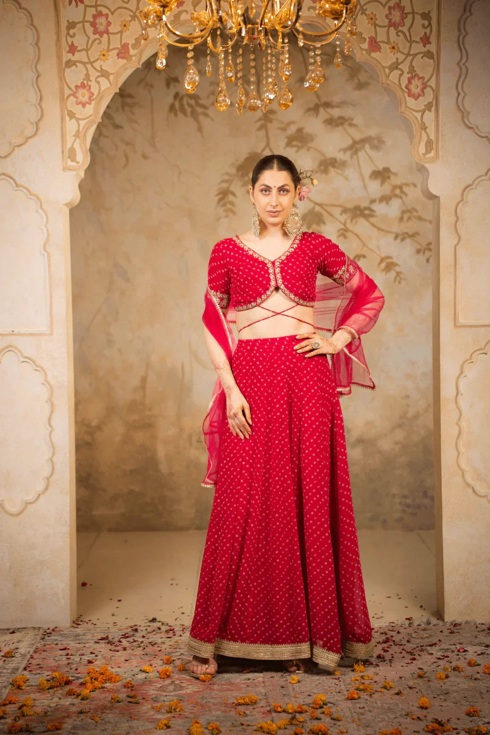 Festive Georgette Lehenga Set
