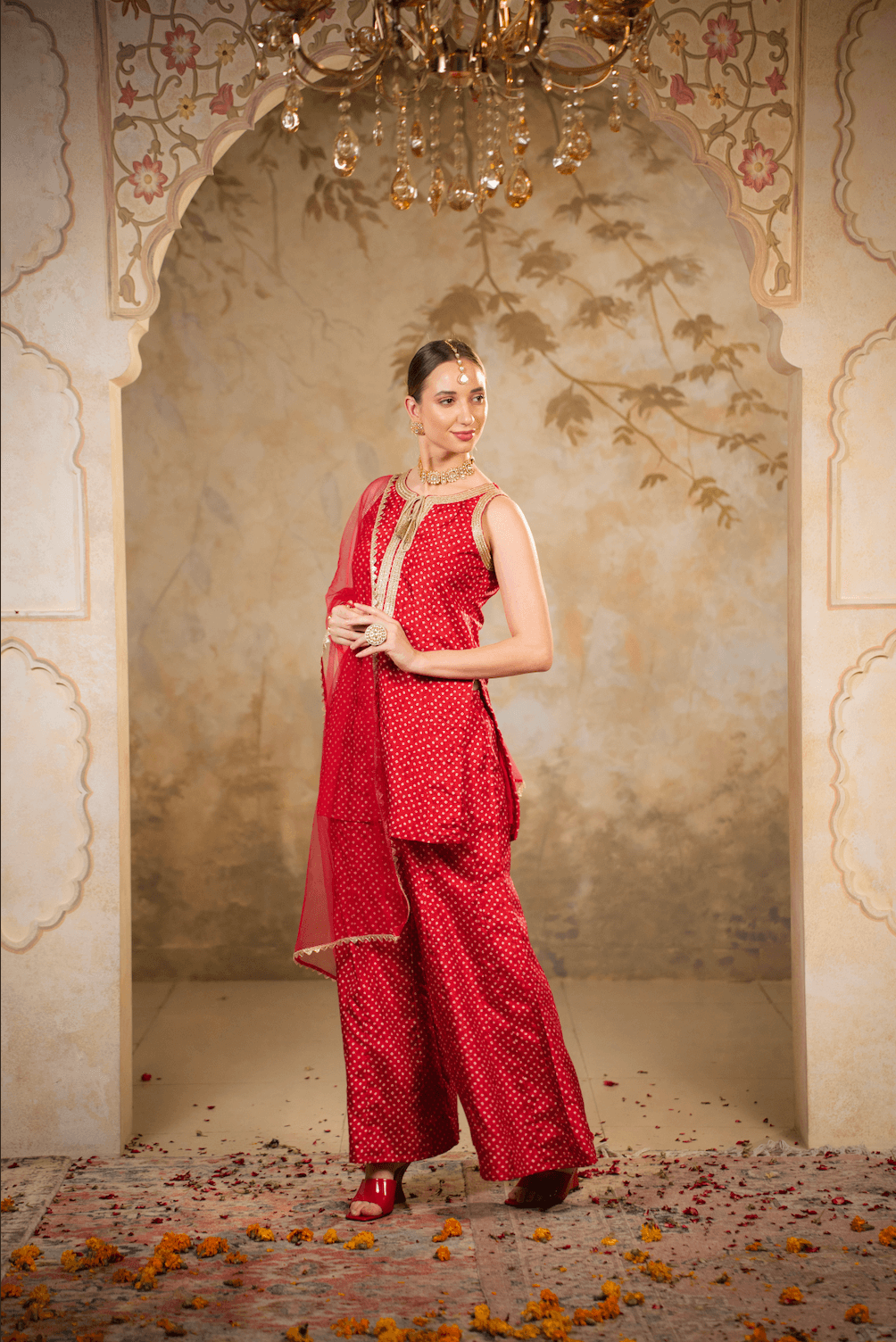 Festive Kurta Set with Dupatta
