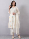 Straight Kota Doria Kurta Set with Dupatta