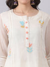 Straight Kota Doria Kurta Set with Dupatta