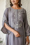 Digital Printed Pintuck Kurta & Sharara Set in Gazzi Silk
