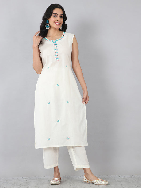 Premium Multi Embroidered Jacket Kurta Set