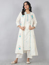Premium Multi Embroidered Jacket Kurta Set