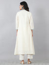 Premium Multi Embroidered Jacket Kurta Set