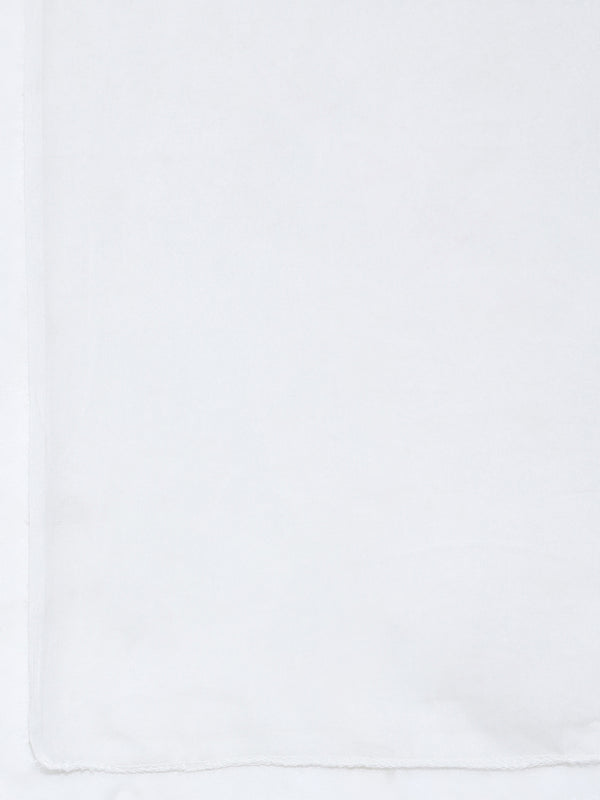 Elegant White Floral Kurta Set