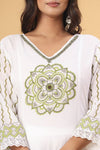 Block Print Anarkali Suit Set