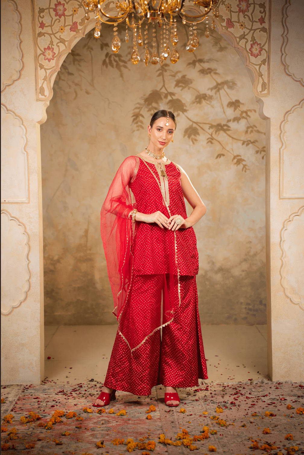 Festive Kurta Set with Dupatta