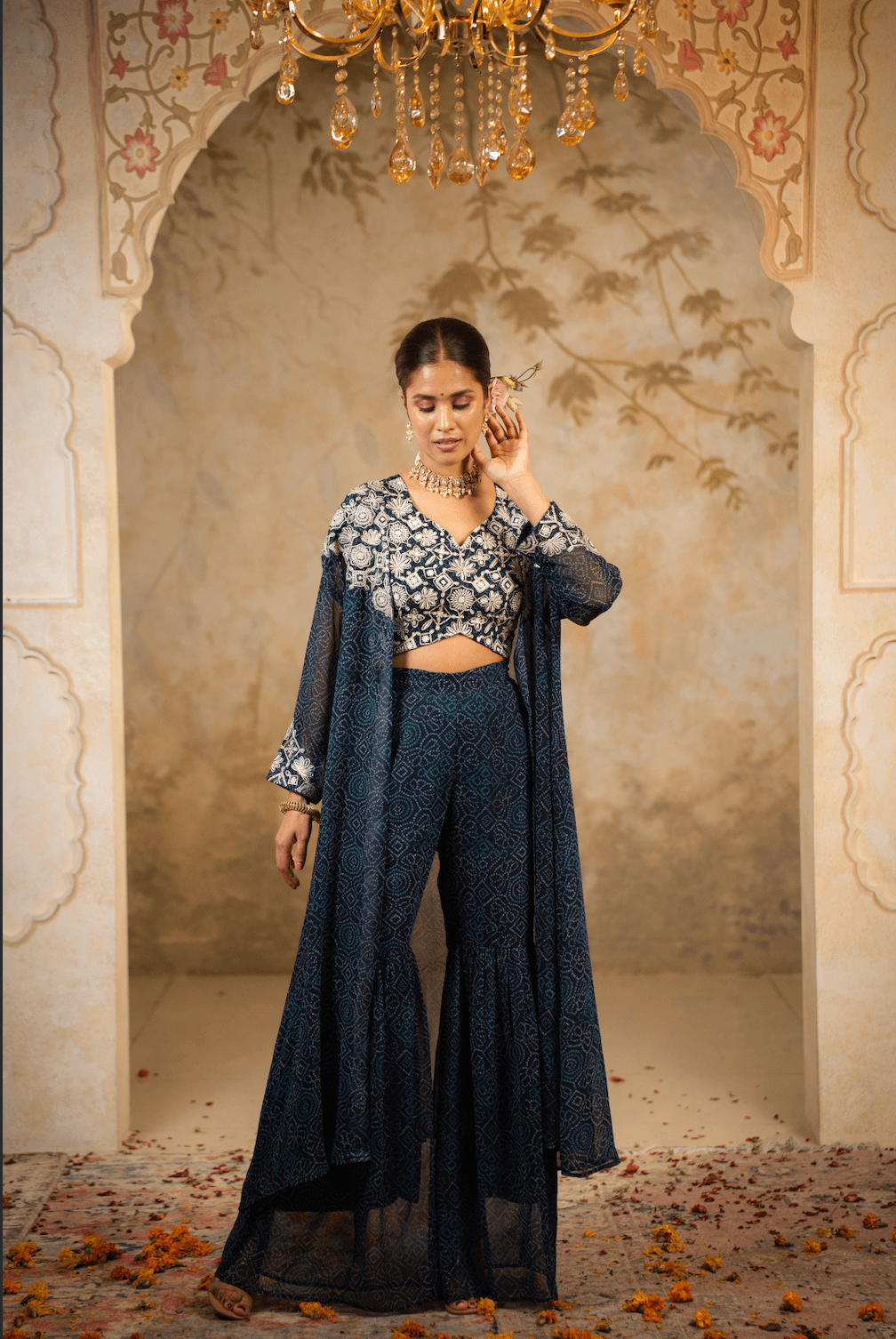 Three-Piece Gharara Set